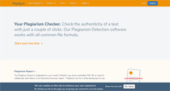 Desktop Screenshot of plagscan.com