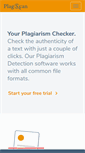 Mobile Screenshot of plagscan.com